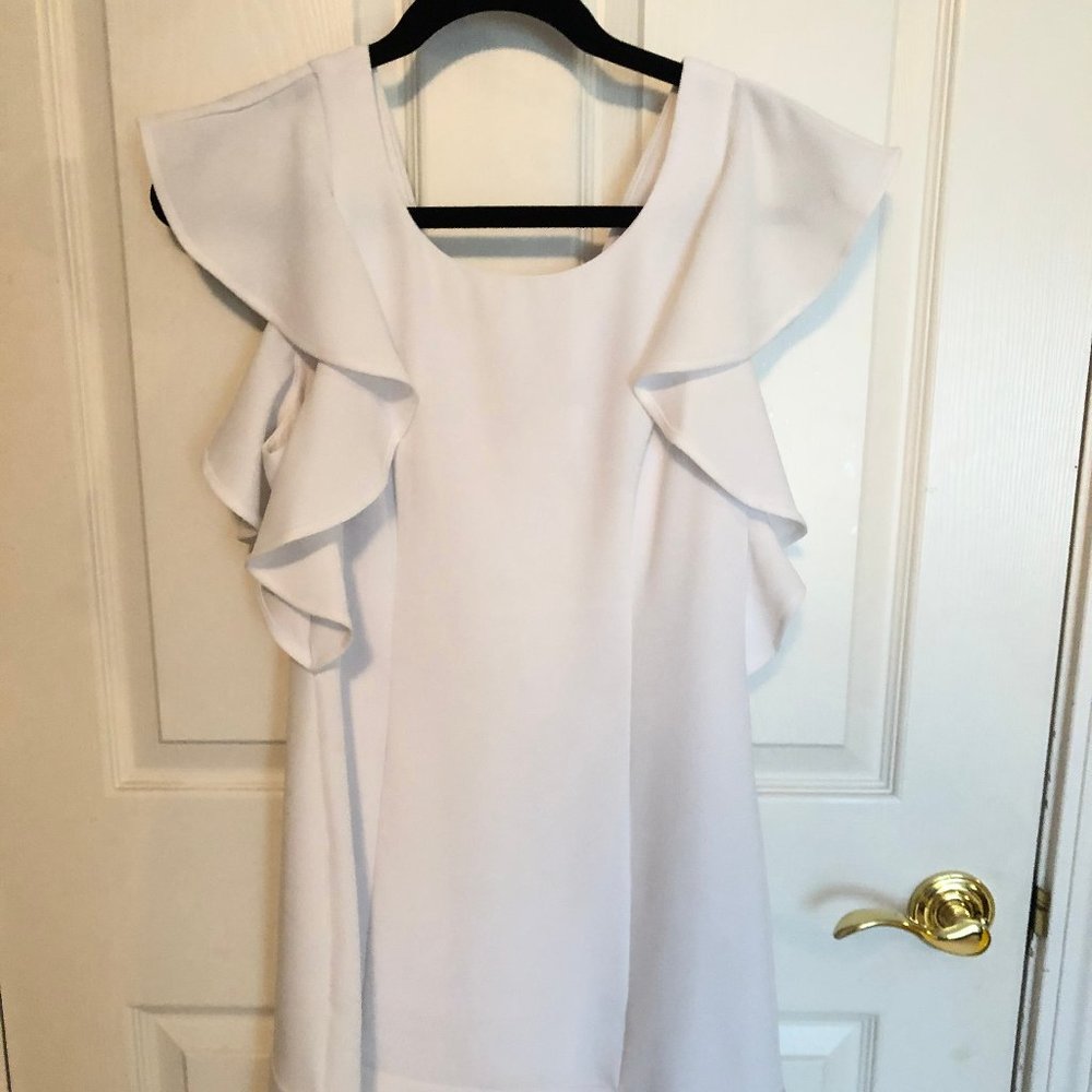 BCBG White Short Dress
